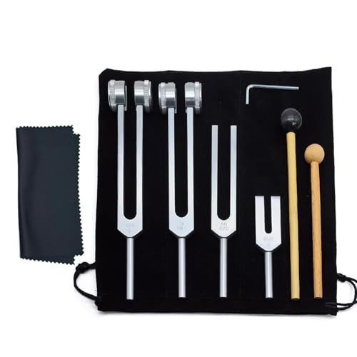 Kit de diapasones terapéuticos para aliviar el estrés mental y relajar el cuerpo en casa