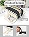 SUNEE Cute Pencil Case, Aesthetic Pen Pouch with 3 Compartments, Kawaii Colored Large Pencil Bag with Zipper, Stationery Storage and Organizer, Black School Supplies for Teen and Adult Girls