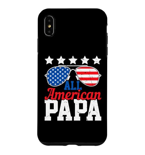 All American Papa 4th Of July American Flag Dad Grandpa �X�}�z�P�[�X iPhone XS Max �p