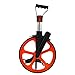 Strong Nylon, PC and Aluminium Alloy Measuring Wheel with Brake and Return to Zero Device for Land Measure, Suitable for Roads, Sidewalks, Fields