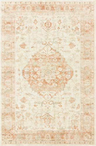 Loloi II Rosette Ivory/Terracotta 5'-0' x 7'-6' Area...