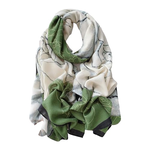Image of Viscose Scarf for Women | Lightweight & Long | Stole for Women - Stylish Design | Neck Scarf, Hair Scarf, & Head Scarf for Women & Girls | All Season Accessory