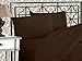 Elegant Comfort 1500 Premier Hotel Quality 4-Piece Bed Sheet Sets, Deep Pockets - Luxurious Wrinkle Free & Fade Resistant, Queen, Chocolate Brown