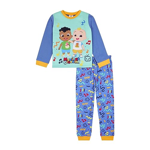 CoComelon Boys Pyjamas JJ and Cody Toddler Pjs Ages 12 months to 4 Years Old (UK Age 3 Years 4 Years Regular) Green
