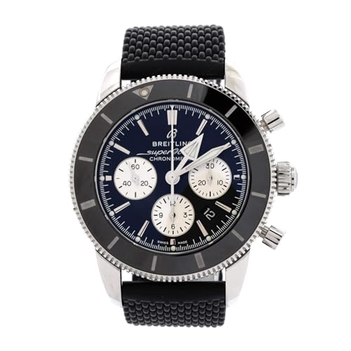 Pre-Loved Superocean Heritage B01 Chronometer Chronograph Automatic Watch Stainless Steel with Ceramic and Rubber 44