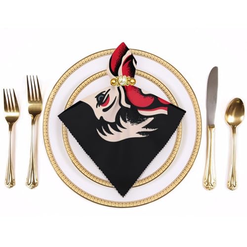 Servilletas de mesa clásicas de tela suave lavables para banquetes de boda 4