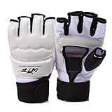 Hongfago Handschuhe Profi von Martial - Boxkampfhandschuhe MMA Mitts mit verstellbarem Armband - Boxen, Training, Boxsack, Freefight, Grapling, Kampfsport - Halbe Fingerhandschuhe Boxhandschuhe-M