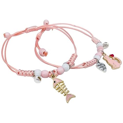 Pink String Friendship Bracelets for Girls Cover