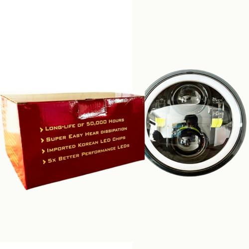 Royalpiston inch LED Headlight Full Ring Cool DRL with