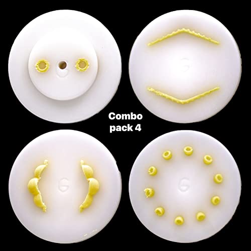 Pastadisc - Pasta Noodle Shape Disc Collections Fit For Philips Avance Pasta & Noodle Maker, Pasta Maker Attachments, 4 In1 Accessory Pasta Shape Disc Set - Cavatappi, Macaroni, Gnocchi, Conchiglia #TOP3