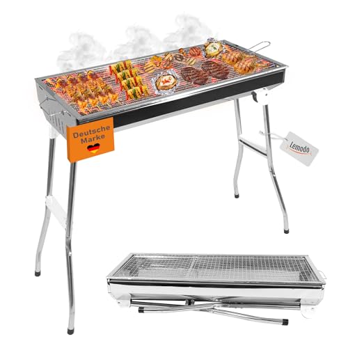 Lemodo Schaschlikgrill Mangal Grill Holzkohlegrill...
