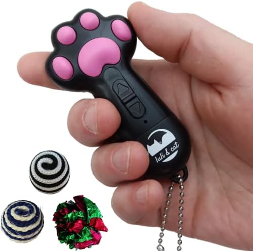 Luli & Cat USB Rechargeable Cat Laser Pointer | Multi-Function Cat Laser Toy for Indoor Cats | Interactive Cat Toy Gift Set