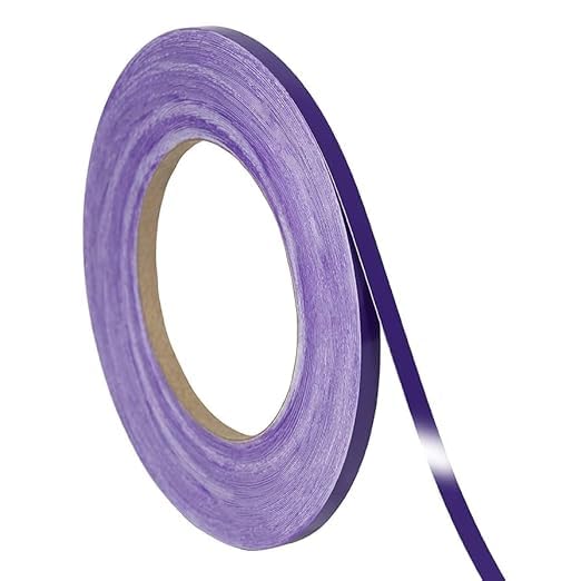 Image of Roll Vinyl Pinstriping Double Line Tape Racing Stripes Decal Sticker Auto Pinstripe Tape,Automotive Pinstriping Tape,Vinyl Pinstripe Tape 32 ft,Motorcycle Pinstripe (Purple 1 /2)