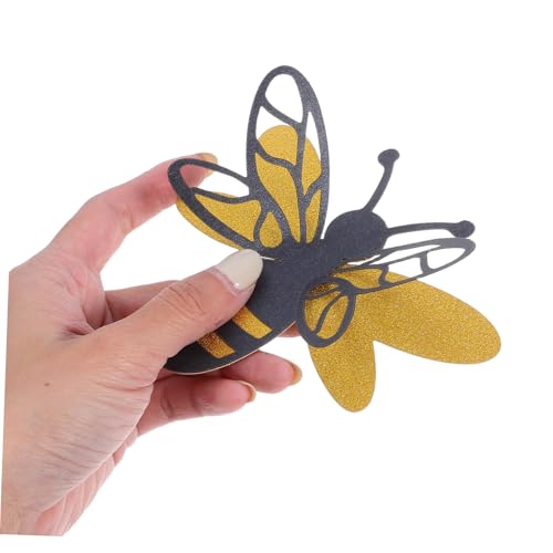 Vinilos decorativos 3D abeja doble capa set 12 miniatura 4