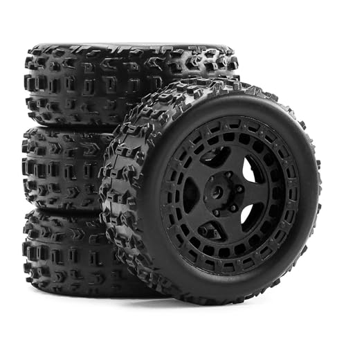 RC�A�N�Z�T���[ For Arrma For 2S For Typhon For Grom 1/18 4�� 69mm �S���^�C�� �^�C�� 12mm �Z�p RC�J�[�A�b�v�O���[�h�p�[�c�A�N�Z�T���[(Black)