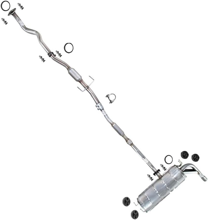 Exhaust Front Pipe Resonator Muffler Kit Compatible for 2001-2003 Toyota RAV4 2.0L | Stainless Steel | Northeastern Exhaust | Includes Gaskets, Clamp, Hangers, and Bolt Kit