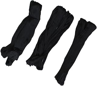 ［hgk247］レーヨン きんち よく締まる 腰ひも 黒 約200cm 日本製 3本セット［きもの日和］