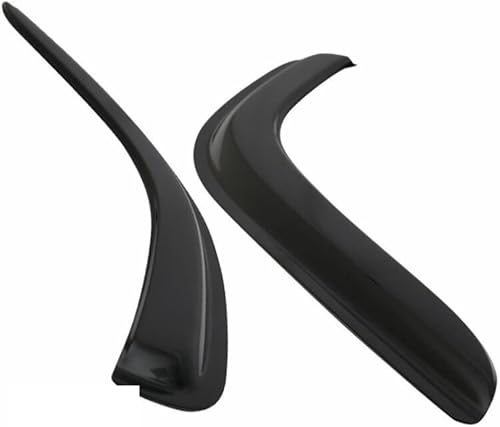 Miniatura 2 de 4pcs Sun Rain Guard Window Visors Front Rear Left Driver Right Passenger Upper Side Tape On External Window Style Acrylic Smoke Tinted Crew Cab