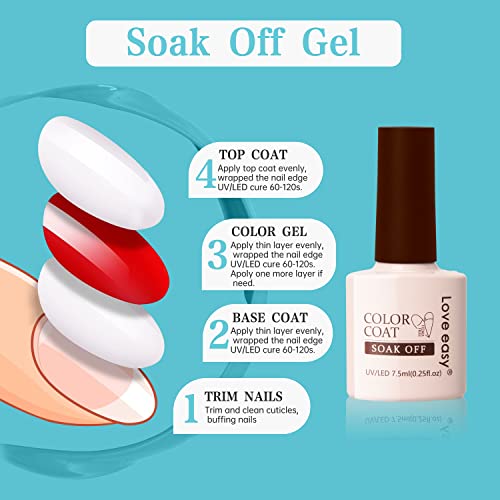 Love Easy 18Colors Blue Green Grey Gel Nails Polish Kit,Colors Soak Off Nail Gel Polish Set Manicure Gel Nail Kit For Nail Art Manicure Salon Diy And Home Nail Gel Kit Gifts For Women #TOP5