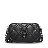 Steve Madden Daisy - Bandolera acolchada para mujer, Negro -, Talla unica