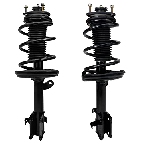 Image of Detroit Axle - Front 2pc Struts for 2006-2014 Honda Ridgeline, 2 Complete Struts Coil Spring Assembly 2007 2008 2009 2010 2011 2012 2013 Replacement Ready Struts Shocks Assembly