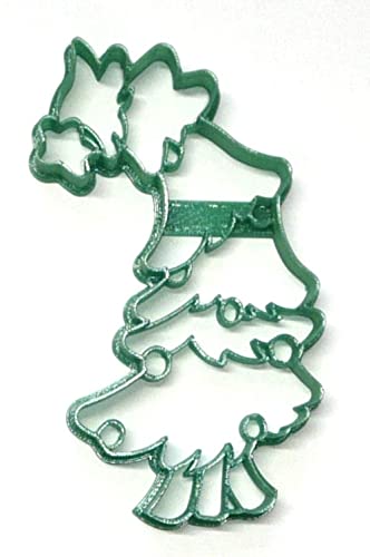 GRINCH WHOVILLE LEANING CHRISTMAS TREE DETAILED HOLIDAY COOKIE CUTTER USA PR4520