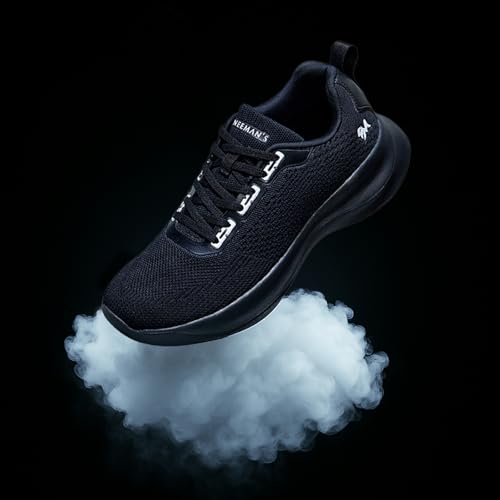 Image of Neeman's Cloud Knit Sneakers for Men | Lightweight, Breathable & Supportive | Recycled Knit Upper with Cushioned Insole & Flexible EVA Sole