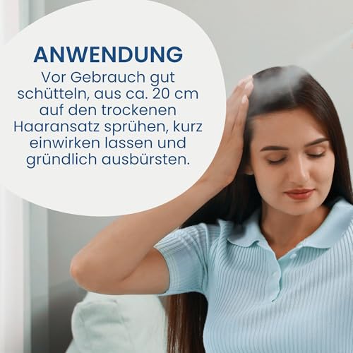 Jean & Len Trockenshampoo my sensitive secret, für sensible Kopfhaut, mit Baumwoll-Extrakt & Panthenol, hilft bei fettigen Haaransätzen, keine weißen Rückstände, Parfumfrei, 200 ml