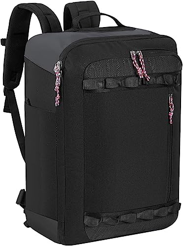 Travel Backpack Flight Approved Carry On Backpack Water Resistant Weekender Bag (Black) - Main Image