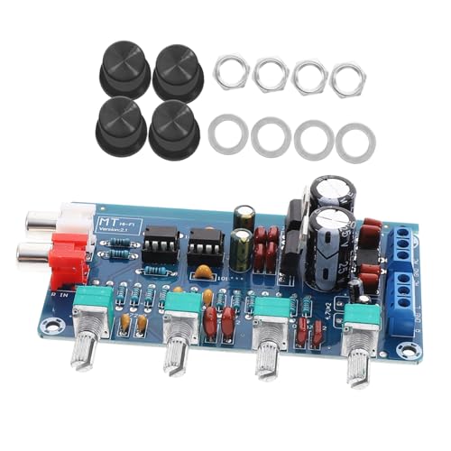 TOYMYTOY デジタルパワーアンプボード サブウーファー用 アンプモジュール プリアンプ付き オーディオコンポーネント 高低音調整対応 ミキシング機能搭載