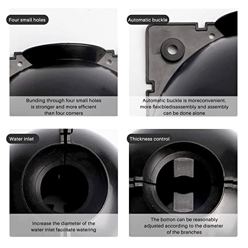 Senwow Tree Root Growing Box, Plant Rooting Ball Plant Root Device Growing, Reusable Grafting Controller For Plants Asexual Reproduction (4Pcs Small + 4Pcs Medium + 4Pcs Large) #TOP2