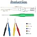 15pcs Test Back Probe Pin,Wire Piercing Insulation Back Probes Probe Non-Destructive Pin, 0.7mm Test Probes Pins Insulation Piercing Needle Multimeter 4mm Banana Socket for Car Tester