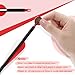 Arrowbash 24 Pcs 31.5 Inch Arrows for Compound Bow Hunting Arrows Carbon Arrow with 3 Inch Plastic Arrow Feathers and Removable Tips 500-600 Spine Archery Target for Recurve Bow(Red)