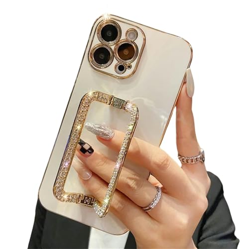 Coque iPhone 15 Pro Max blanche avec support 3D flash