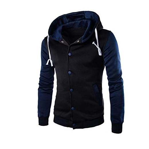 ZODOF Hombres Chaqueta Primavera otoño e Invierno Algodón Abrigo Chaqueta Outwear Sweater Sudadera de Invierno Slim Warm,Armada