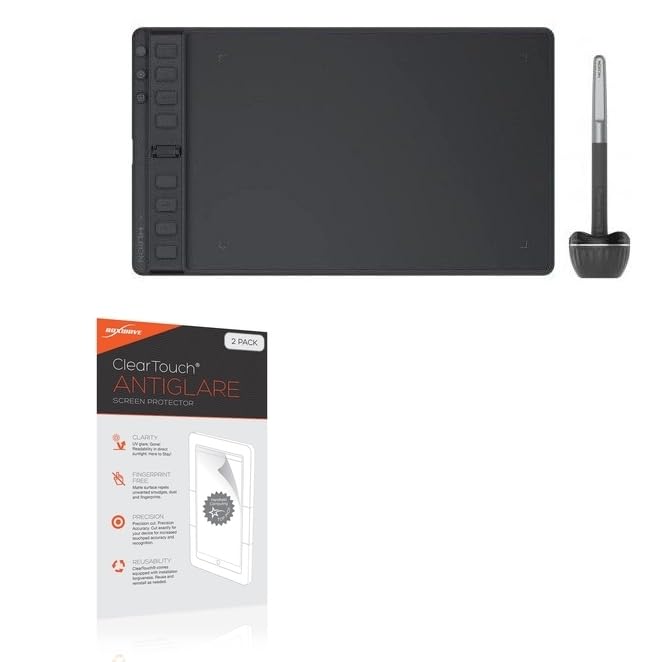BoxWave Screen Protector Compatible with Huion Inspiroy 2M - ClearTouch Anti-Glare (2-Pack), Anti-Fingerprint Matte Film Skin