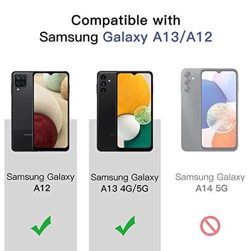 JETech Screen Protector for Samsung Galaxy A13 / A13 5G/ A12, 9H Tempered Glass Film, Anti-Scratch, HD Clear, 3-Pack