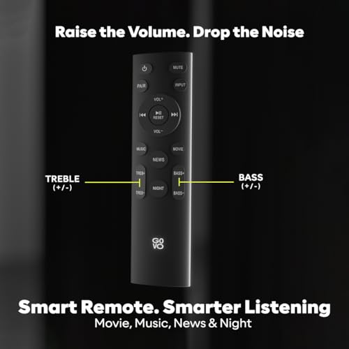Image of GOVO GoSurround 888 | 625W,True Dolby Audio, Dual 6.5 inch Subwoofers with Dual Satellites,5.2 Surround Soundbar, HDMI ARC, Opt,AUX,USB, Bluetooth,3 Equalizer Modes,LED Display & Remote (Platinum Black)