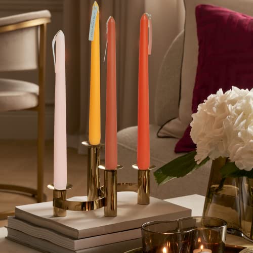 4 Pcs Citrus Scented Taper Candles Gradient Orange Candlesticks Smokeless Candle Colorful Long Candles 10 Inch For Christmas Wedding Festival Home Decor #TOP1