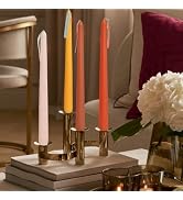 4 PCS Citrus Scented Orange Gradient Color Scented Taper Candles Smokeless Candle Long Candles Wa...