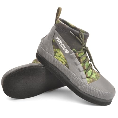 Felt Sole Wading Shoes for Men Fly Fishing Deck Boots...