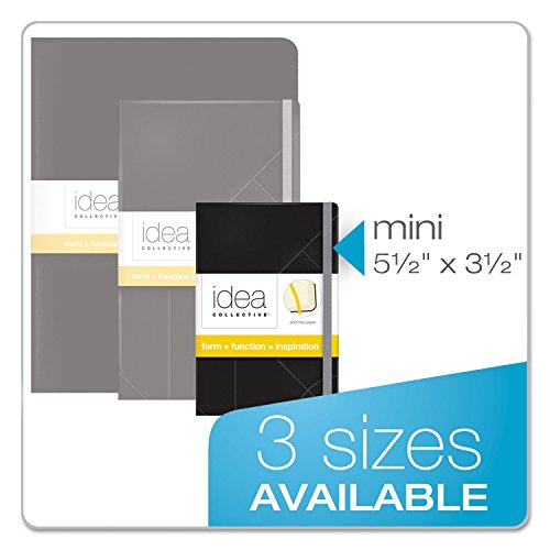 Tops Oxford Idea Collective Mini Hardbound Journal, Black/Cream, 5.5 X3.5
