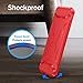 Fintie Protective Case for Apple TV Siri Remote 2021 2022 - Soft TPU Lightweight Anti Slip Shockproof Cover for for Apple TV 4K / HD Siri Remote Controller (2nd Gen / 3rd Gen), Red