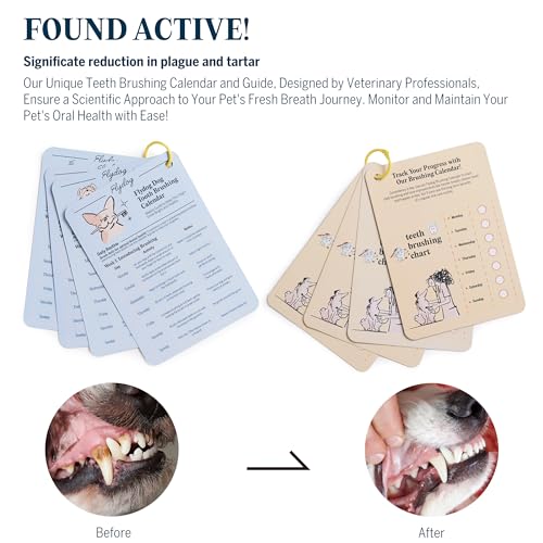 Image of Fresh Kiss Enzymatic Dog Toothpaste All Flavors Set - Vet Approved Organic Fomula, Tartar Remover for Dogs, with Toothbrushing Calendar & Guide, Chicken & Coconut & Mint & Peanut Butter