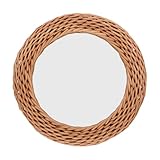 Photo Gallery topperfun specchio da parete rattan woven decorativo stile nordic versatile per soggiorno e camera da letto misura per trucco e decorazione interna Photo Gallery topperfun specchio da parete rattan woven decorativo stile nordic versatile per soggiorno e camera da letto misura per trucco e decorazione interna