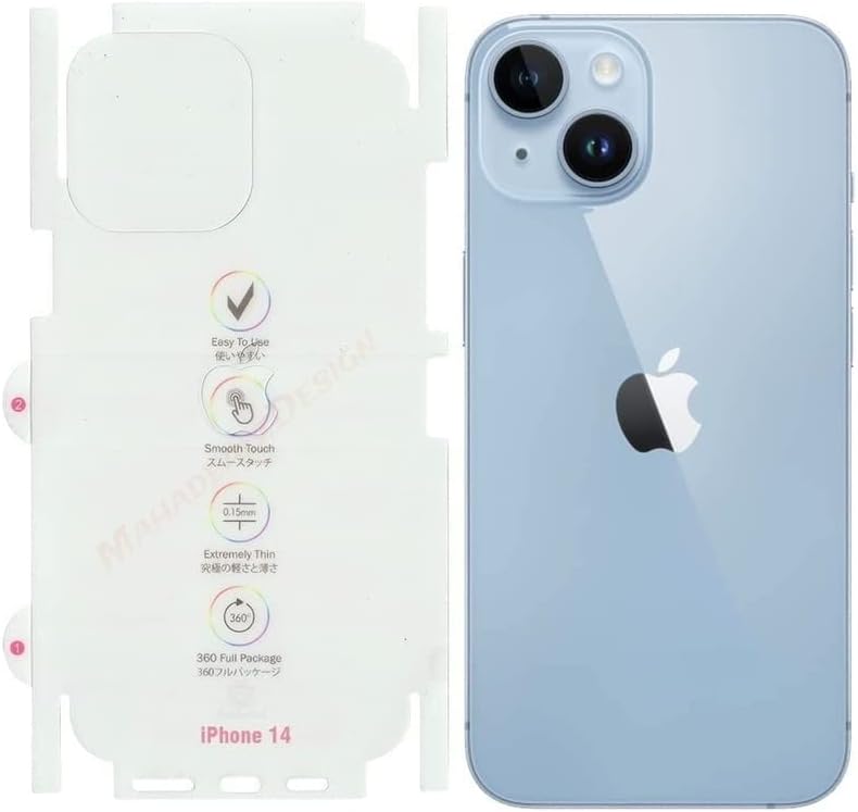 MahadealzDesign TPU Back Screen Protector Unbreakable Membrane Scratch