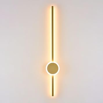 Modern Long Strip Wall Sconce, Dimmable LED Linear Wall Lamp with Remote, Indoor Decoration Wall Lighting Fixture, Minimalist Wall Light for Living Room Bedroom Bedside