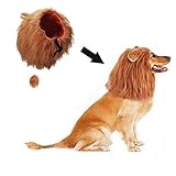 Dog Lion Costume, Lion Mane Costume for Medium to Large Sized Dogs Fancy Lion Hair Dog Costumes for Pet as Lion King,Gifts for Christmas Party