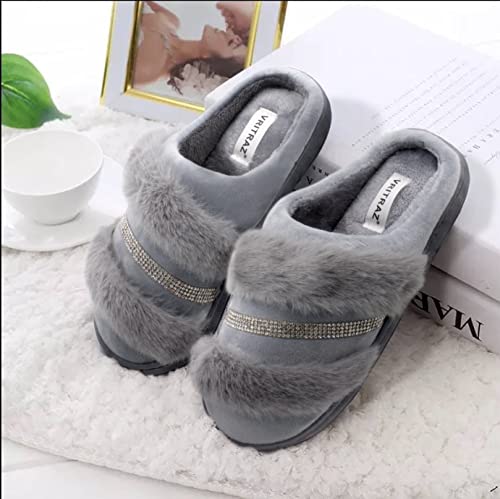 Image of VRITRAZ Women's Comfort Slip On Closed Toe Warm Winter with Cute Design print House Clog Indoor Slipper