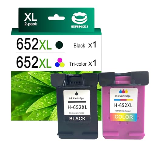 Replacement 652XL Ink Cartridge Compatible for HP 652XL 652 XL Ink Cartridges Work for HP Deskjet Ink Advantage 1115 2135 2136 3635 3636 3787 3790 3835 5275 Printers